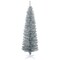 Edge Collections - 6' - Silver - Slim Artificial Christmas Tree for Easy Holiday Decor - 1 Piece